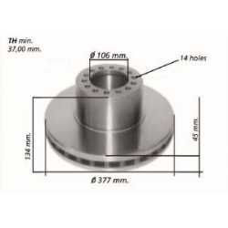 DISQUE DE FREIN DEL